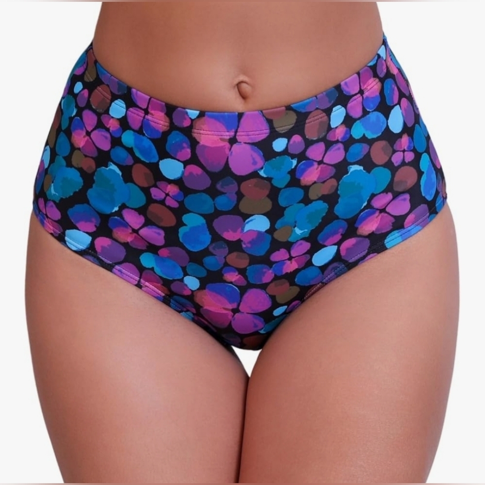 Large Fits 12-14 Halcurt High Waisted Swim Bottoms